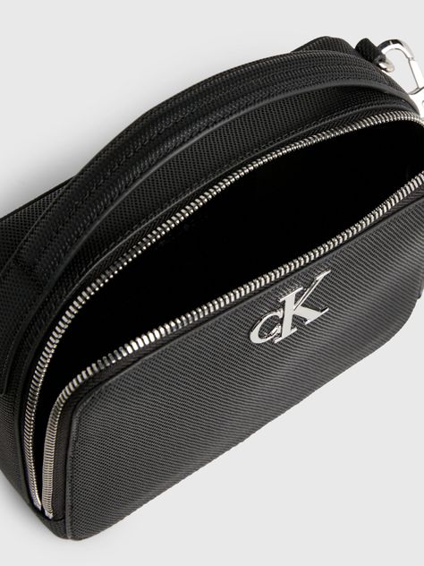Bandolera Monograma Asa Ajustable Negro Calvin Klein-3