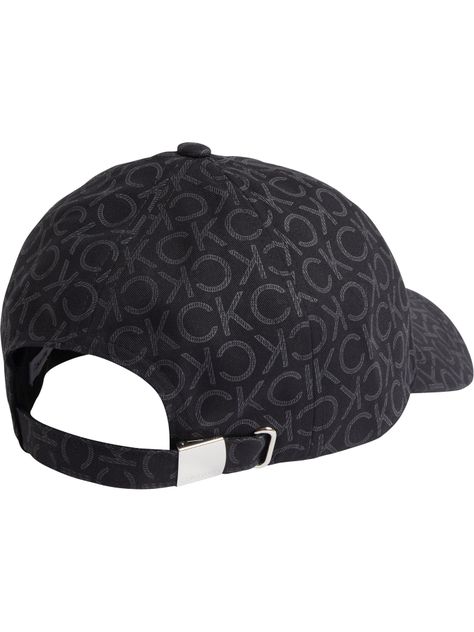 Gorra de béisbol con logo estampado Negro Calvin Klein-1