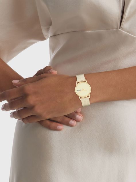 Reloj Linear Dial Mesh Dorado Calvin Klein-3