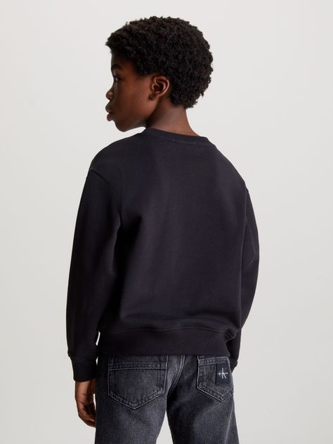Polerón Niño Serenity Monogram Negro Calvin Klein-2