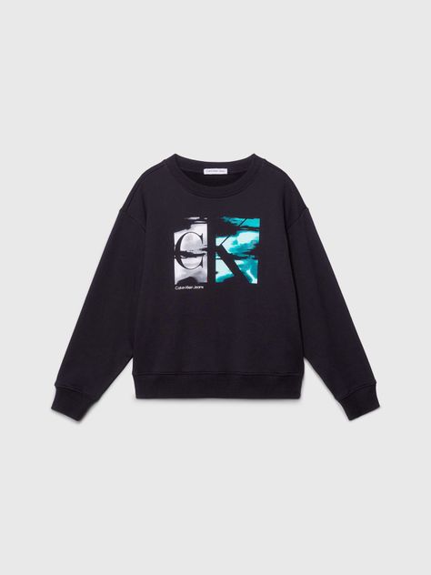 Polerón Niño Serenity Monogram Negro Calvin Klein-4