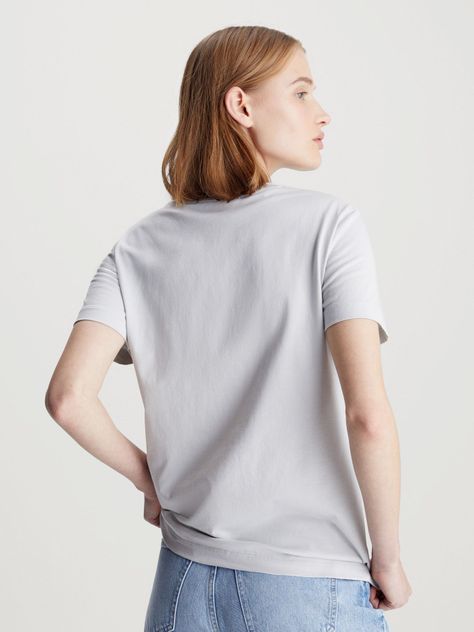 Polera Diffused Monologo Regular Gris Calvin Klein-2