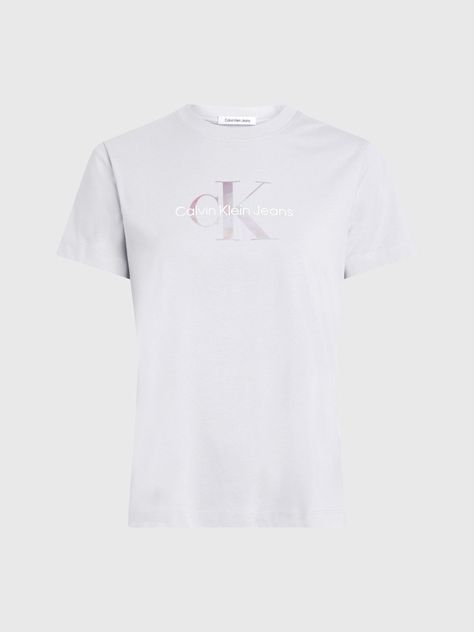 Polera Diffused Monologo Regular Gris Calvin Klein-4