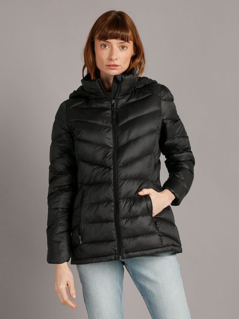 Parka Down Packable Negro Calvin Klein-0