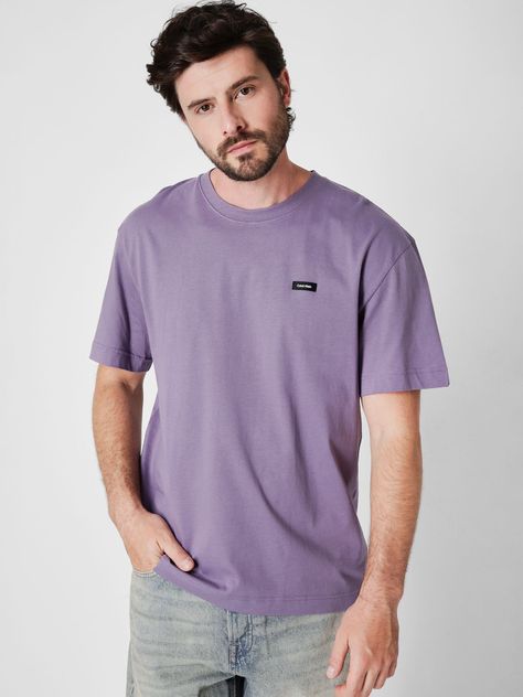 Polera Comfort Fit  Morado Calvin Klein-0