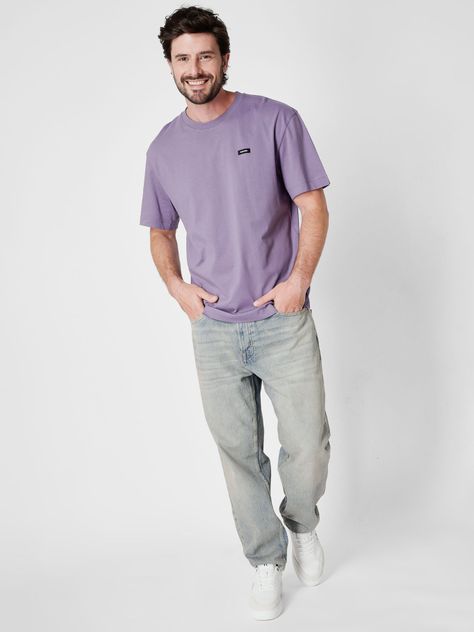 Polera Comfort Fit  Morado Calvin Klein-1