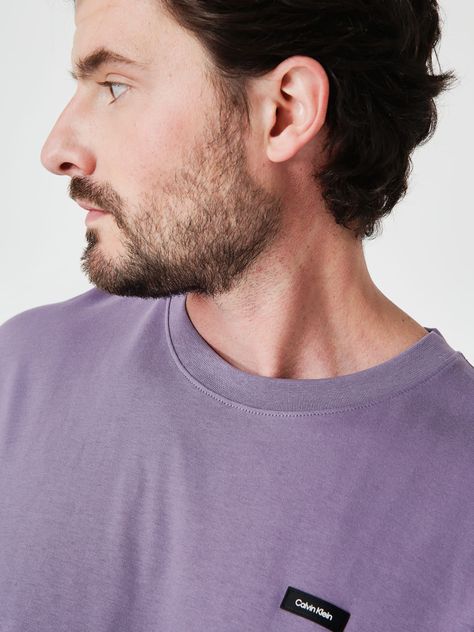 Polera Comfort Fit  Morado Calvin Klein-3
