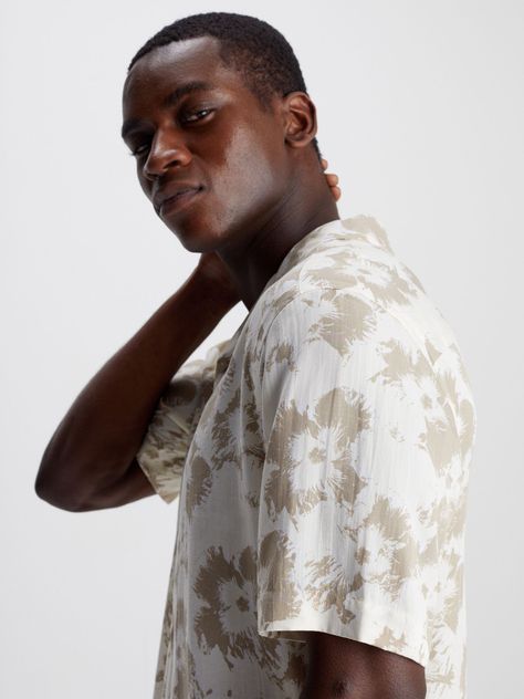 Camisa Viscose Flower Blanco Calvin Klein-3