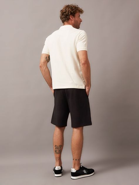 Polo Hombre Stretch Slim Blanco Calvin Klein-2