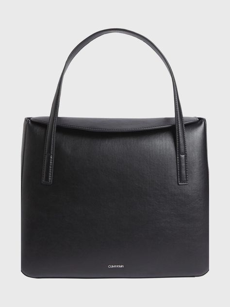 Cartera Shopper Soft Sculpt Negro Calvin Klein-0