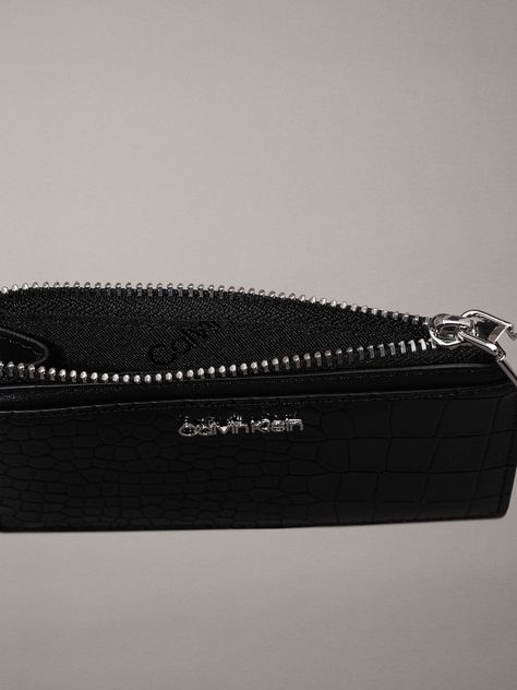Tarjetero CK Must Croco Negro Calvin Klein-2