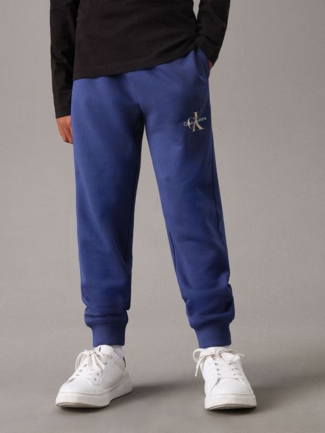 Jogger Niño Monogram Logo Azul Calvin Klein-0