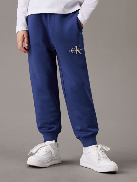 Jogger Niño Monogram Logo Azul Calvin Klein-1