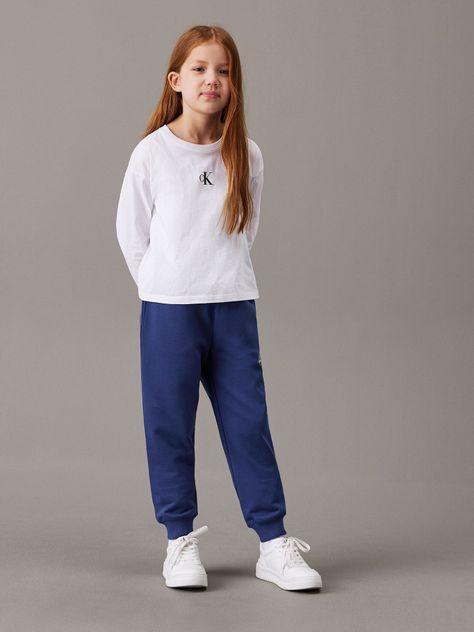 Jogger Niño Monogram Logo Azul Calvin Klein-3