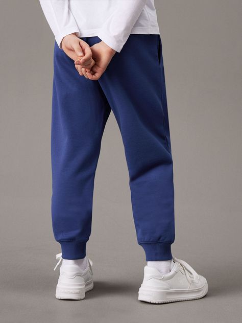 Jogger Niño Monogram Logo Azul Calvin Klein-5