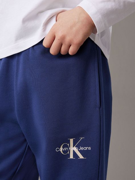 Jogger Niño Monogram Logo Azul Calvin Klein-7