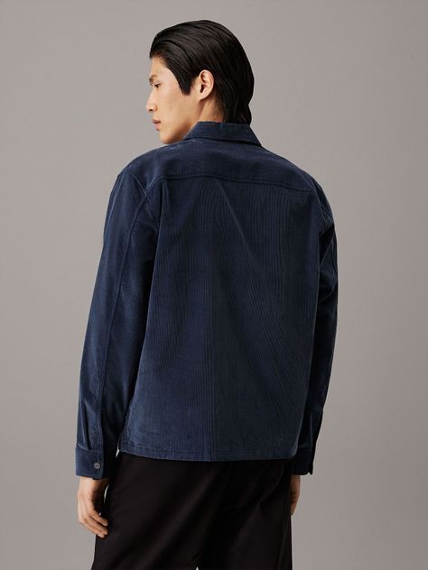 Camisa corduroy Azul Calvin Klein-2