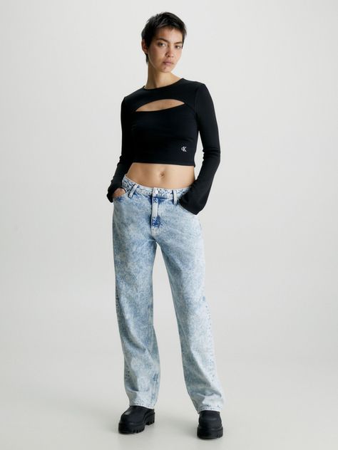 Jeans 90'S Straight Azul-3