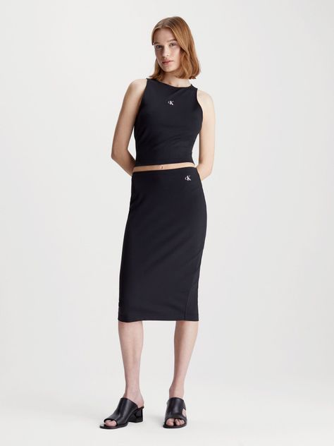 Polera Archival Milano Negro Calvin Klein-1