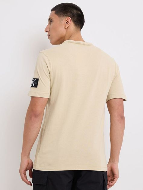 Polera Badge Regular Beige Calvin Klein-2