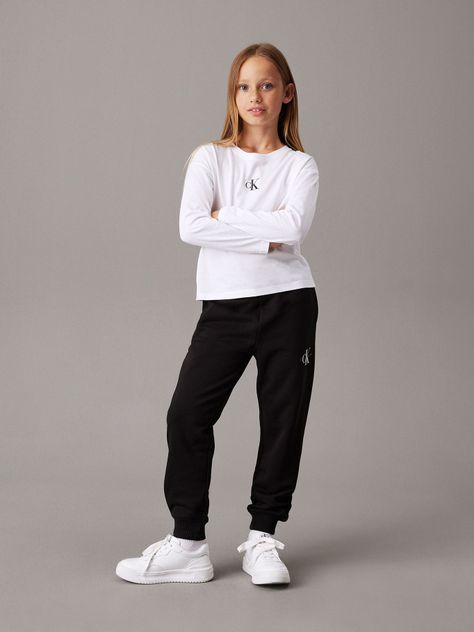 Jogger Niño Monogram Logo Negro Calvin Klein-3