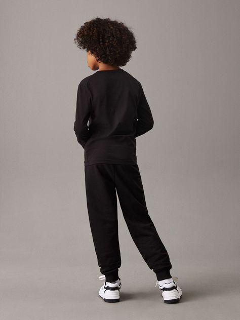 Jogger Niño Monogram Logo Negro Calvin Klein-5