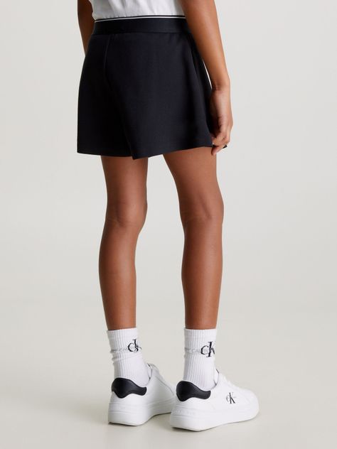 Falda Short Tape Skort Negro Calvin Klein-2