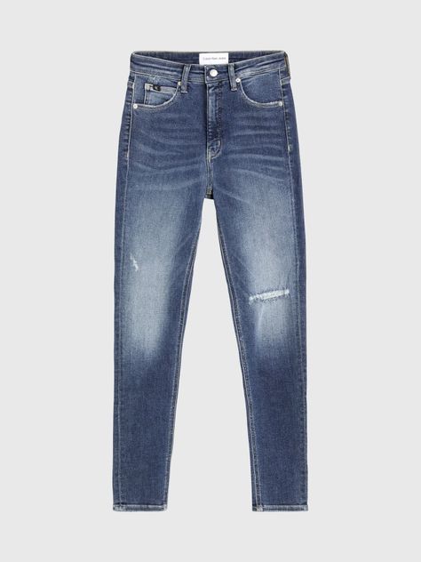 Jeans High Rise Super Skinny Ankle Azul-4