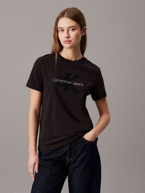 Polera Chenille Monologo-Negro Calvin Klein-0