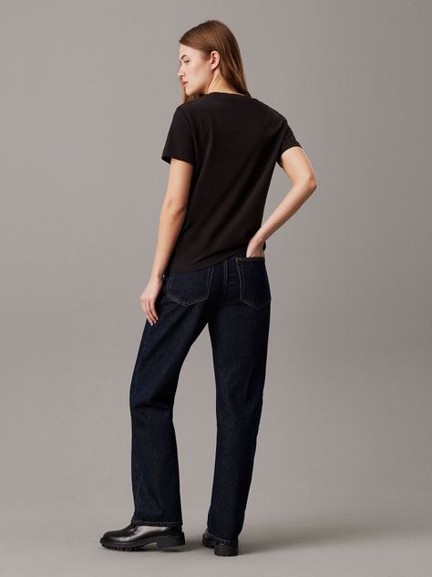 Polera Chenille Monologo-Negro Calvin Klein-2