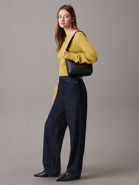 Cartera Over Webbing Negro Calvin Klein-1