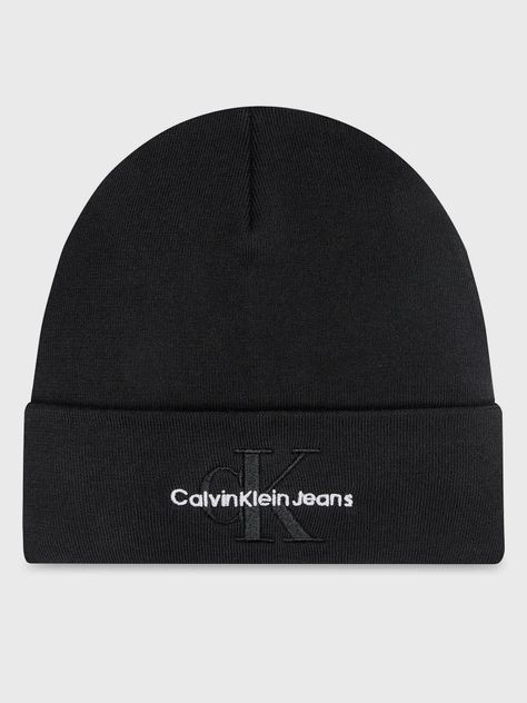 Gorro Mono Logo Negro Calvin Klein-0