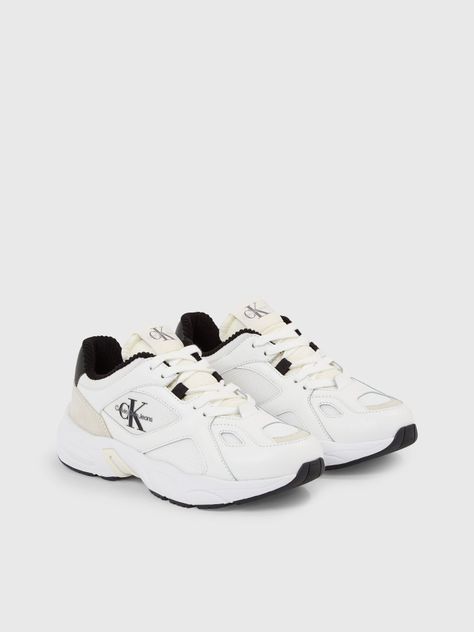 Zapatilla Retro Runner Lace Up Blanco Calvin Klein-0