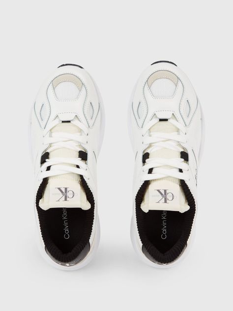 Zapatilla Retro Runner Lace Up Blanco Calvin Klein-2