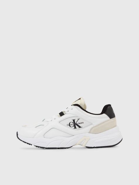 Zapatilla Retro Runner Lace Up Blanco Calvin Klein-5