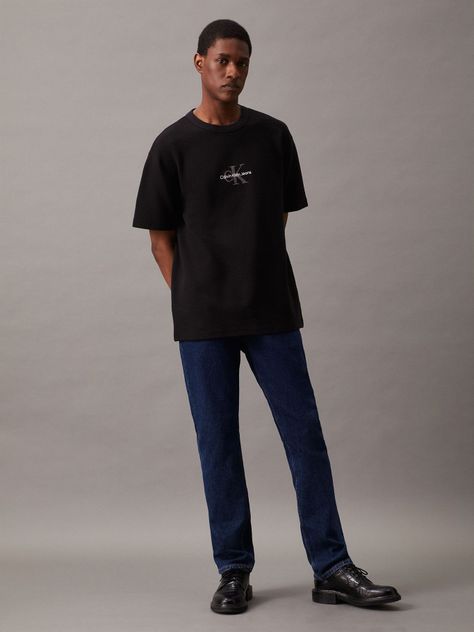 Polera City Grid Negro Calvin Klein-1