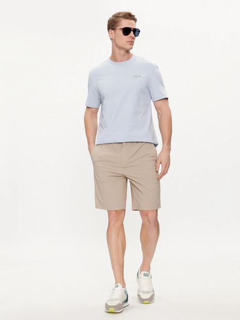 Polera Linear Chest Graphic Azul Calvin Klein-1