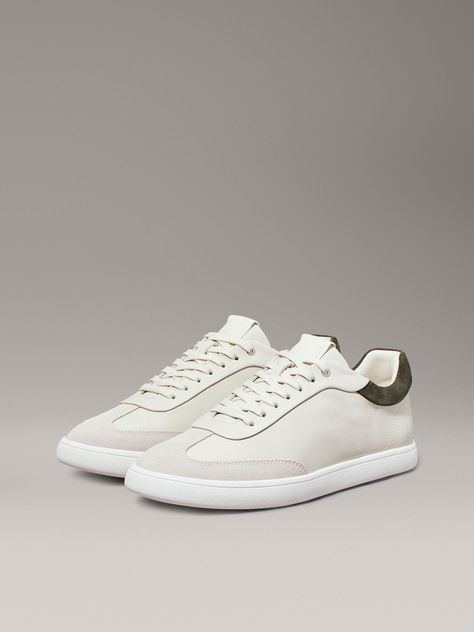 Zapatillas de Cuero Cupsole Lace Mix Beige Calvin Klein-0