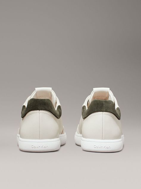 Zapatillas de Cuero Cupsole Lace Mix Beige Calvin Klein-1