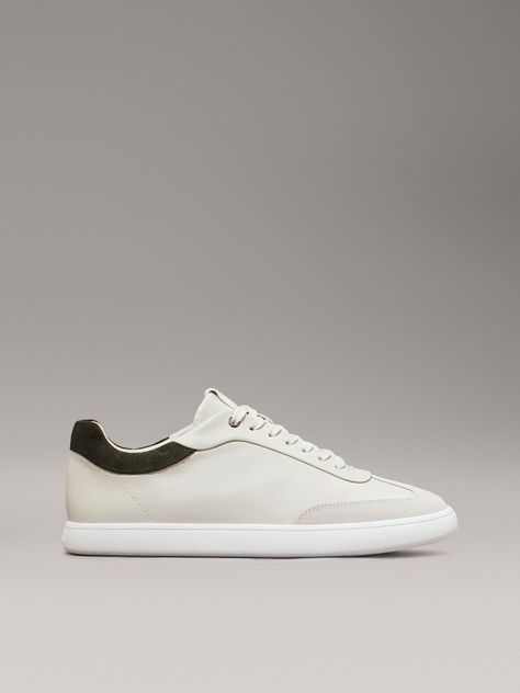 Zapatillas de Cuero Cupsole Lace Mix Beige Calvin Klein-4