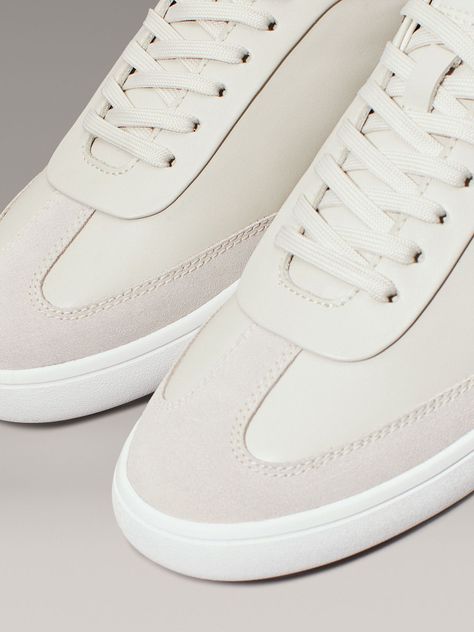 Zapatillas de Cuero Cupsole Lace Mix Beige Calvin Klein-6