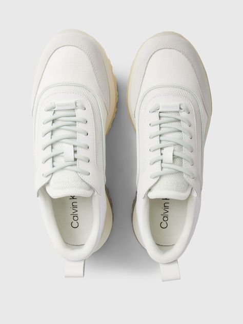 Zapatillas Runner Mesh Mix Blanco Calvin Klein-2