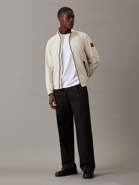 Chaqueta Clasica Hombre Beige Calvin Klein-1