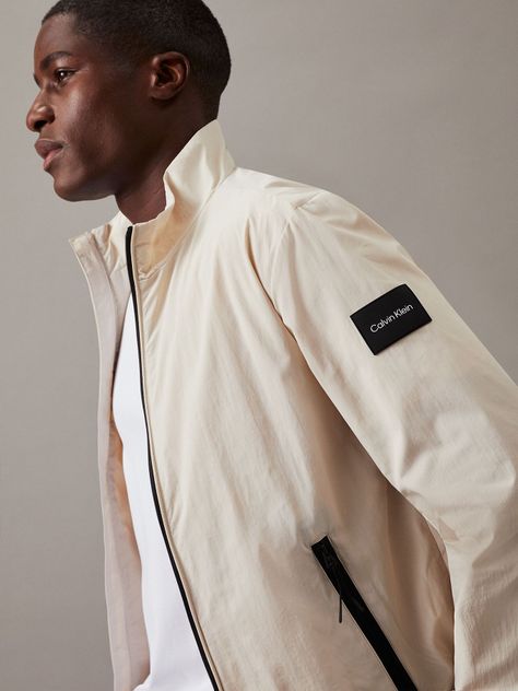 Chaqueta Clasica Hombre Beige Calvin Klein-3