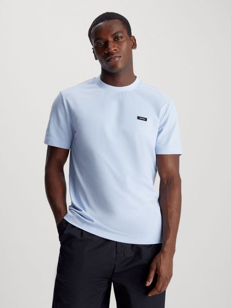 Polera Thermo Tech Pique Azul Calvin Klein-0