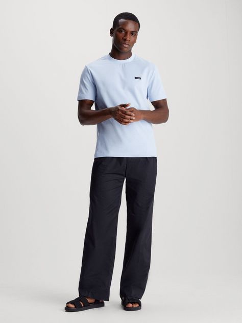 Polera Thermo Tech Pique Azul Calvin Klein-1