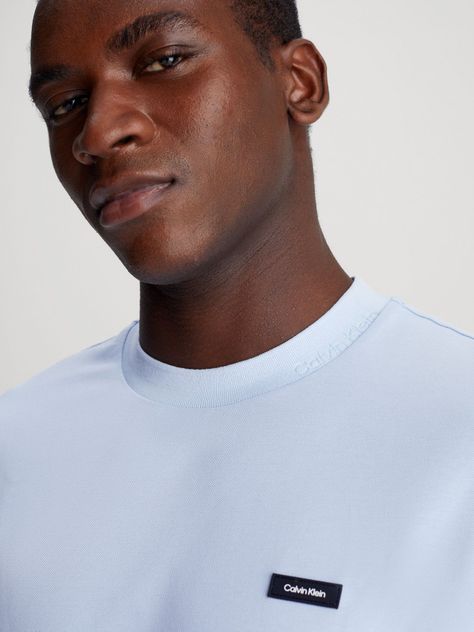 Polera Thermo Tech Pique Azul Calvin Klein-3