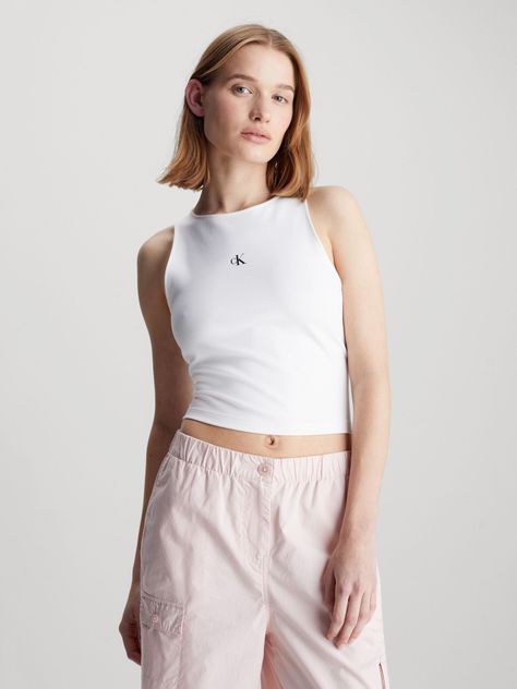 Polera Archival Milano Blanco Calvin Klein-0