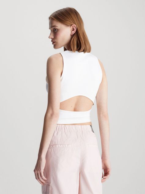 Polera Archival Milano Blanco Calvin Klein-2