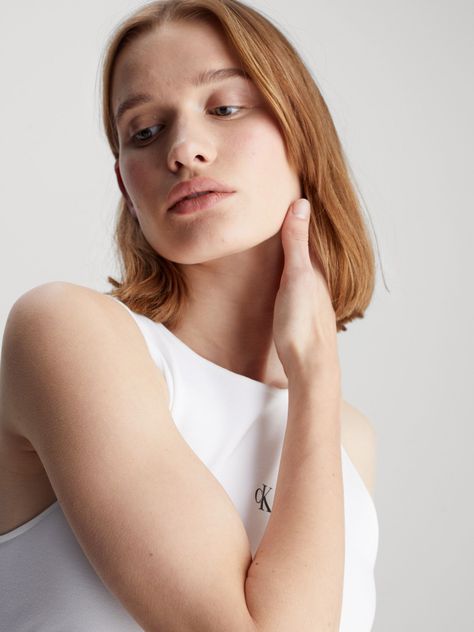 Polera Archival Milano Blanco Calvin Klein-3